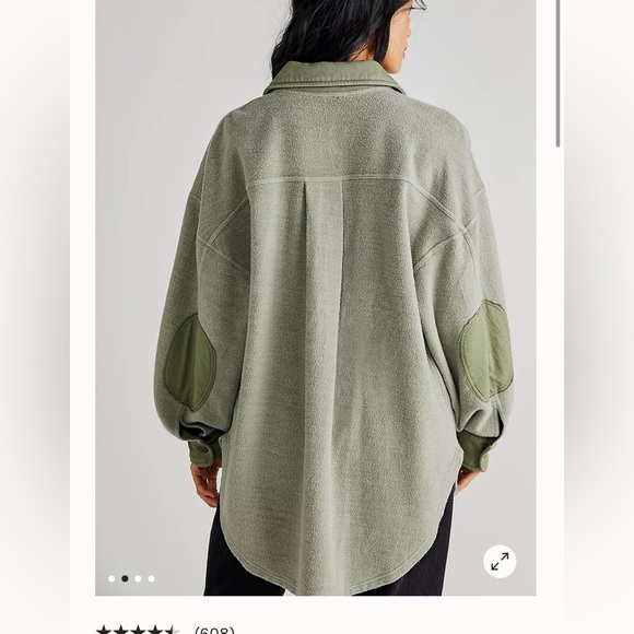 Free people Ruby Jacket (Shacket) cream color! Size small - Picture 2 of 8